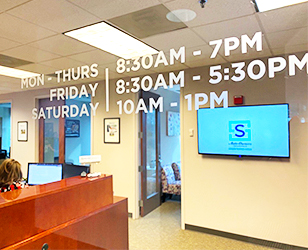 Our extended Hours and the front of the office in Midlothian, Virginia